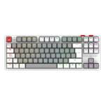 Balam Rush Level Pro GK990 teclado Juego RF inalámbrico + bluetooth QWERTY Español Gris, Blanco