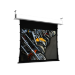 Screen International Giotto Tensioned 200cm x 112cm, 16/9 Format Ceiling Recessed Electric Screen, Matt White Surface, 30cm Black Drop and 5cm Black Borders