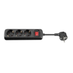 Microconnect GRU0033B power extension 3 m 3 AC outlet(s) Indoor Black  Chert Nigeria