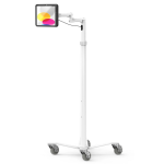 Compulocks iPad 10.9" 10th Gen PowerMove Medical Rolling Cart Extended Black