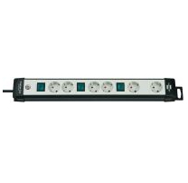 Image of Brennenstuhl 1951560600 power extension 3 m 6 AC outlet(s) Black, Grey