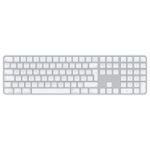 Apple Magic keyboard USB + Bluetooth Norwegian Aluminium, White