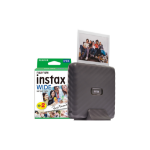 Fujifilm Instax Link Wide Printer - Mocha Grey - Printer + 20 Shot Pack