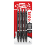 Sharpie 2096155 gel pen Retractable gel pen Bold Black 4 pc(s)