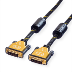 ROLINE GOLD Monitor Cable, DVI (24+1), Dual Link, M/M 5 m