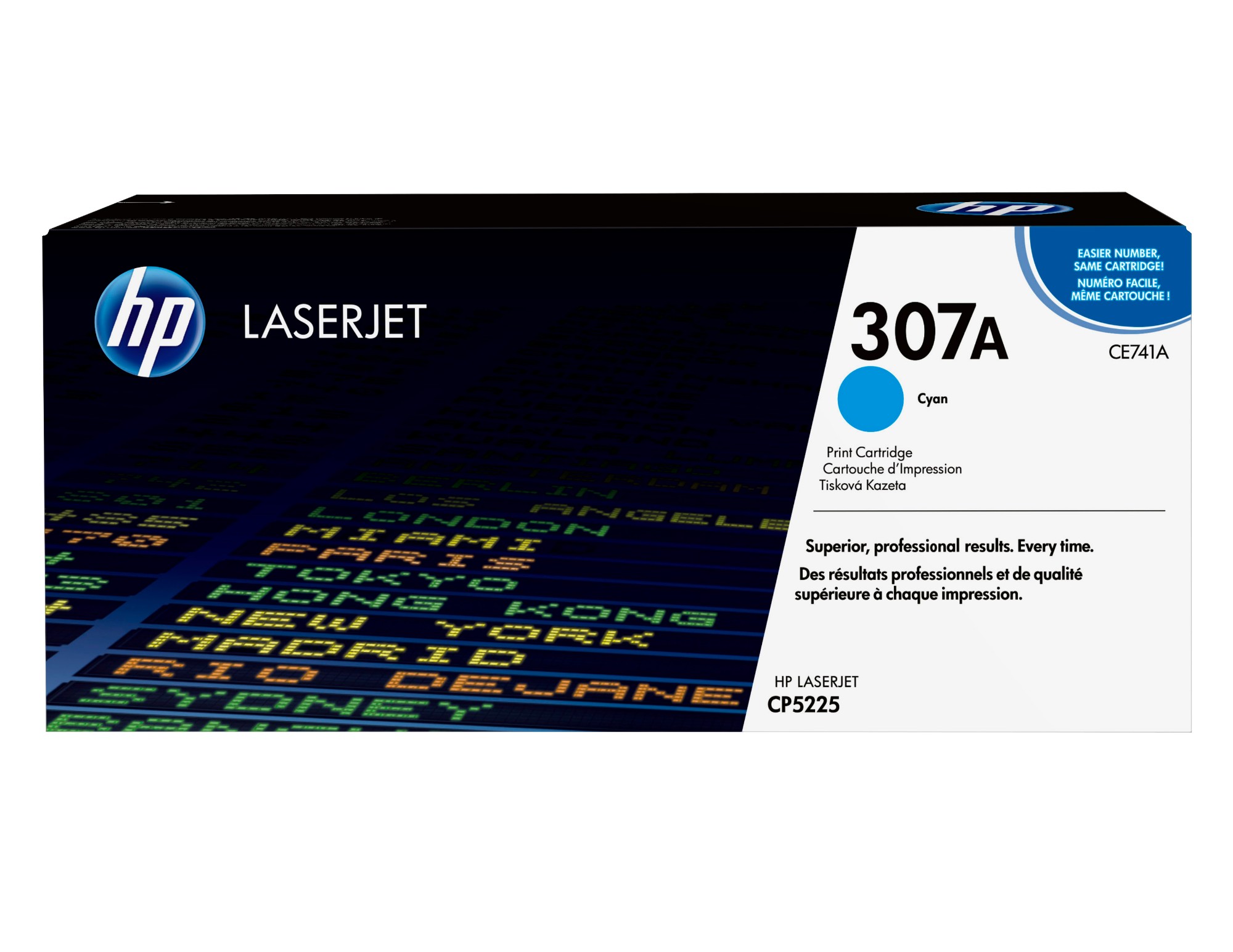 HP CE741A/307A Toner cartridge cyan, 7.3K pages ISO/IEC 19798 for HP CLJ CP 5220