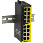 Brainboxes SW-7016 network switch Unmanaged Fast Ethernet (10/100) DIN rail Black, Yellow