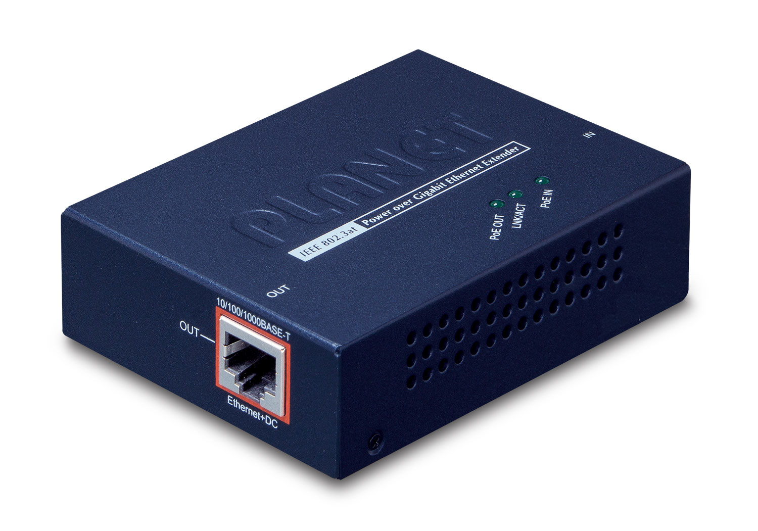 Image of PLANET POE-E201 network extender Network transmitter & receiver Blue