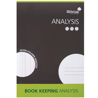 Image of Silvine A4 Book Keeping Analysis Pad 7 Cash Columns 32 Pages (Pack...