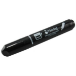 NEXTEP Marcador Permanente Nextep NE-074 punta Cincel 4mm color negro con 12 piezas -