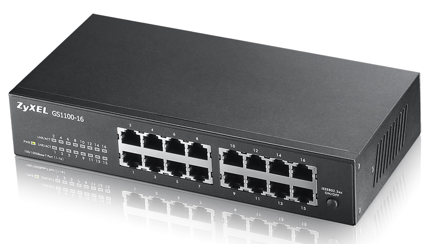 Image of Zyxel GS1100-16 Unmanaged Gigabit Ethernet (10/100/1000)