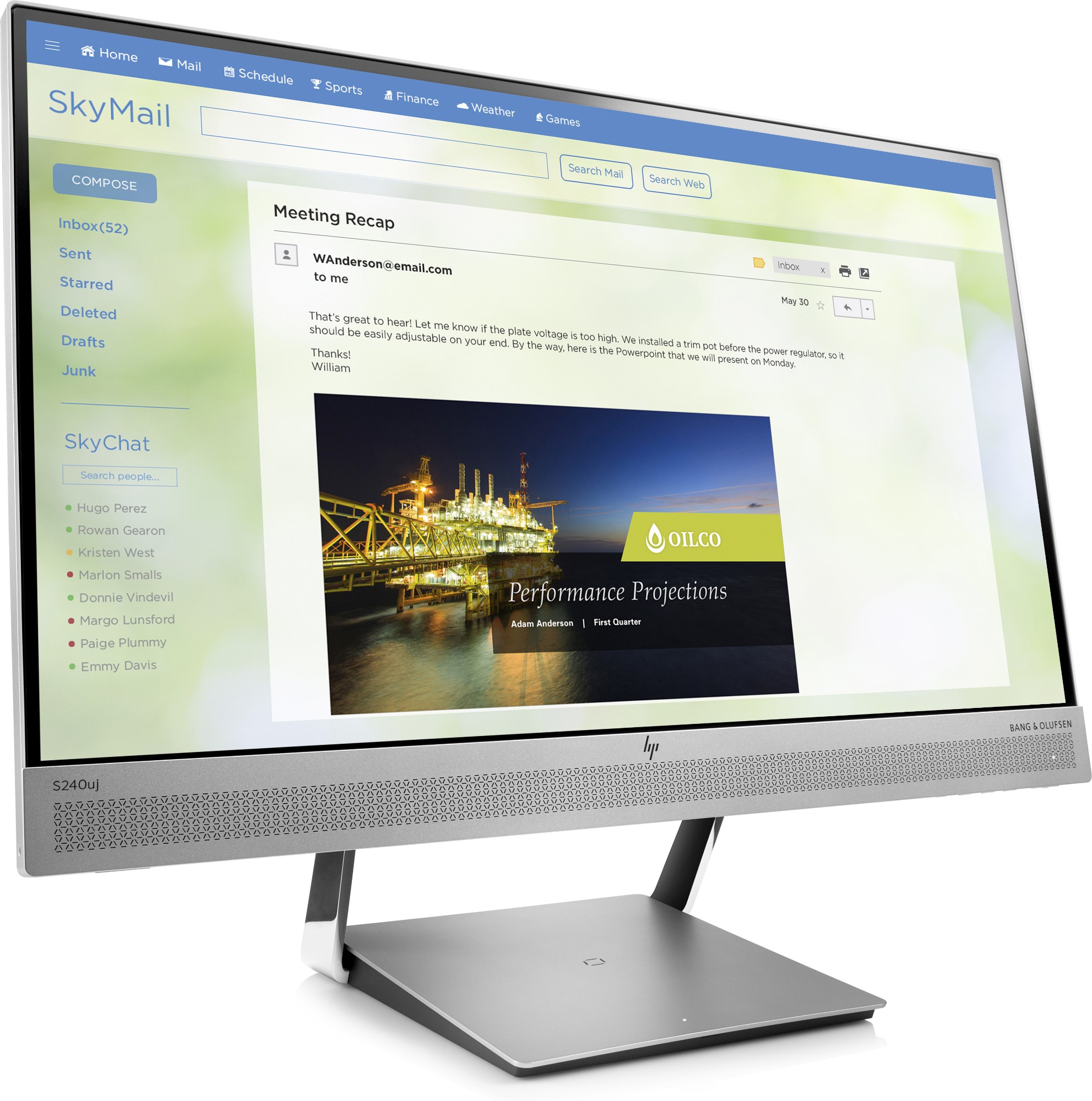 HP EliteDisplay S240uj Computer Monitor 60.5 Cm (23.8") 2560 X 14