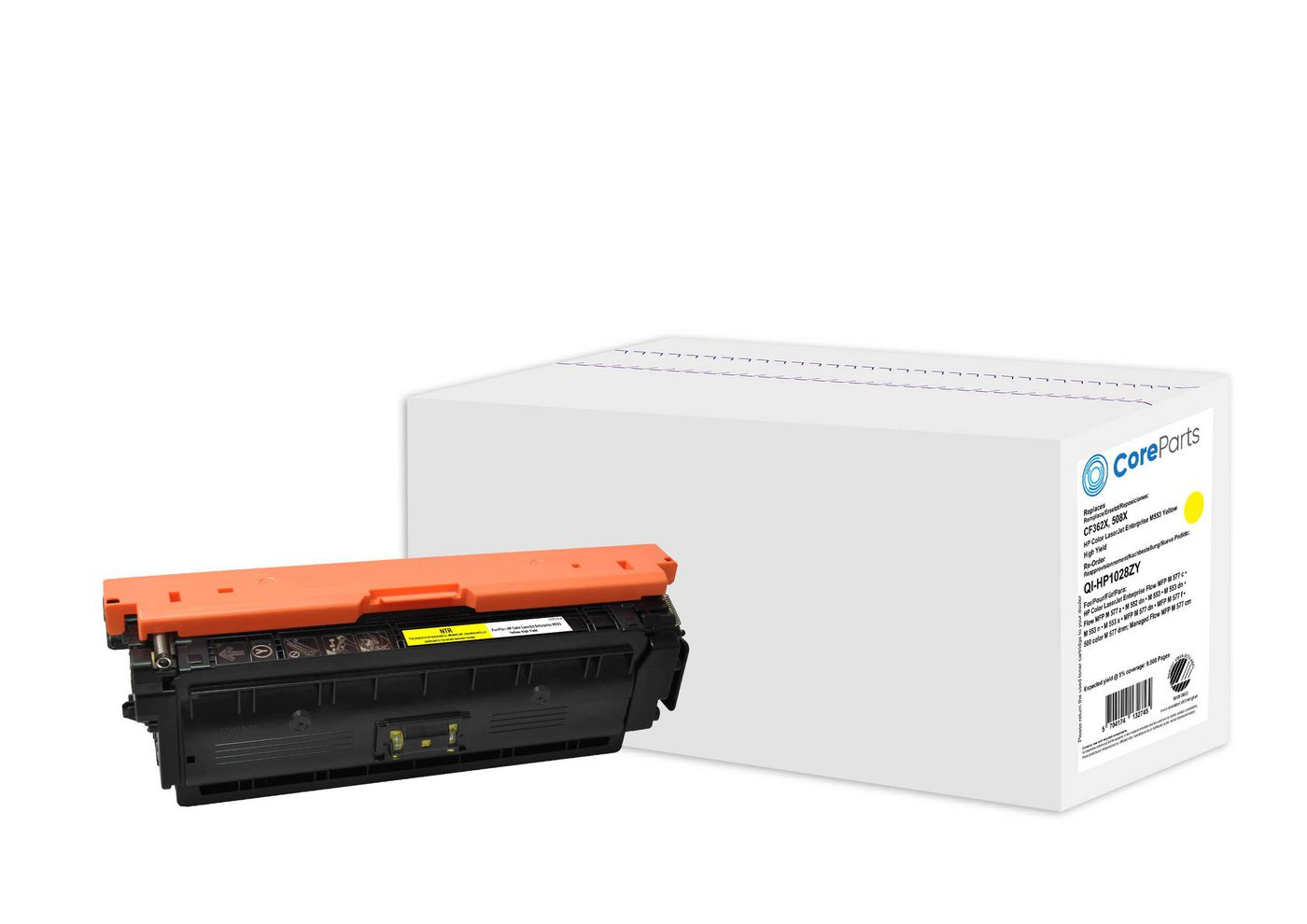 Image of CoreParts QI-HP1028ZY toner cartridge 1 pc(s) Compatible Yellow