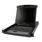 APC 17" rack LCD-console met geïntegreerde 16-poorts analoge KVM-schakelaar