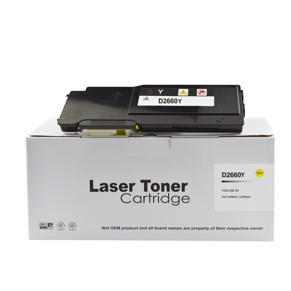 Image of CTS Wholesale Compatible Dell C2660 Yellow Hi Cap Toner 593-BBBR