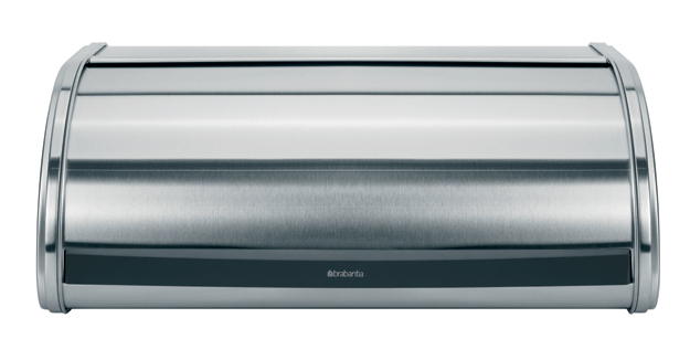 Brabantia Matt Steel Roll Top Bread Bin - Rectangular - Stainless...