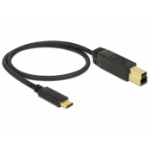 DeLOCK 83674 USB-kabel USB 3.2 Gen 2 (3.1 Gen 2) 0,5 m USB C USB B Zwart