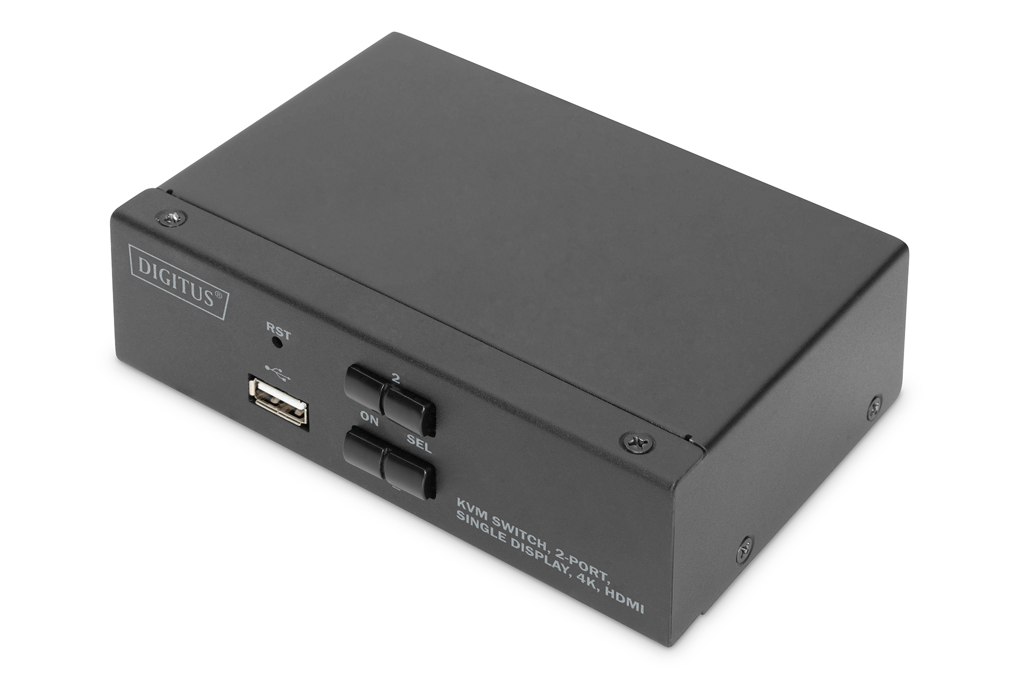 Image of Digitus KVM Switch, 2 Port, Single Display, 4K, HDMI®
