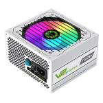 GAMEMAX 700W VP-700W White RGB PSU Semi Modular RGB Fan 80+ Bronze Eco Switch Power Lead Not Included