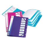 Snopake 8-Part Filelastic - Electra Assorted A4