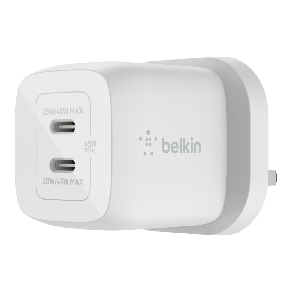 Photos - Charger Belkin WCH011myWH White Indoor 
