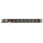 Gembird EG-PDU-014 power distribution unit (PDU) 8 AC outlet(s) 1U Black
