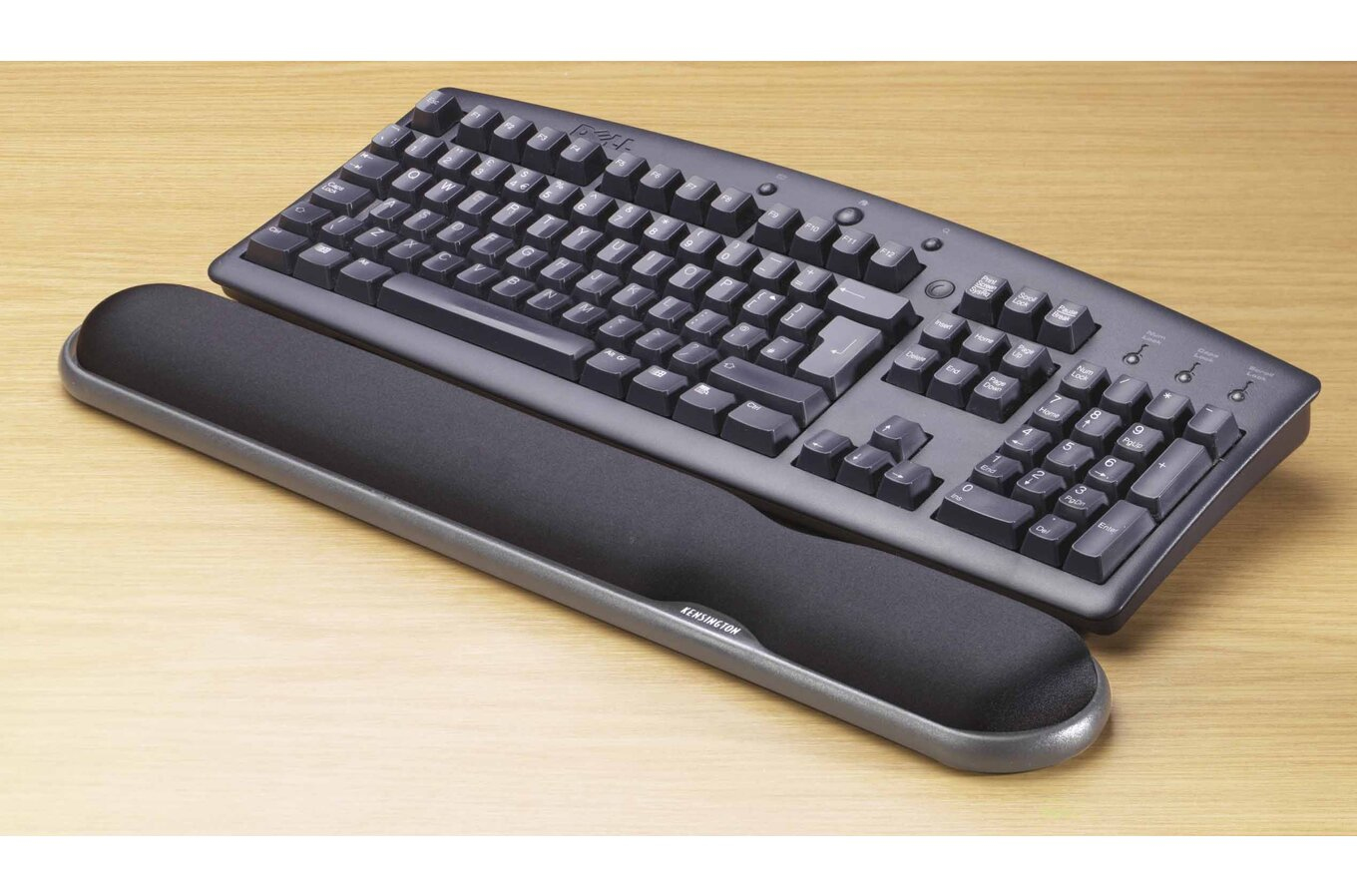 Kensington Height Adjustable Gel Keyboard Wrist Rest Black