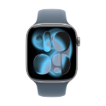 Apple MFGX4ZM/A smart wearable accessory Band Blue Fluoroelastomer