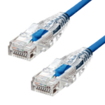 ProXtend Ultra Slim CAT6A U/UTP CU LSZH Ethernet Cable Blue 25CM