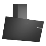Bosch Serie 2 DWK85DK60B cooker hood Wall-mounted Black 430 m³/h