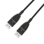 4XEM 4XFIBERDPAOC80M DisplayPort cable 3149.6" (80 m) Black