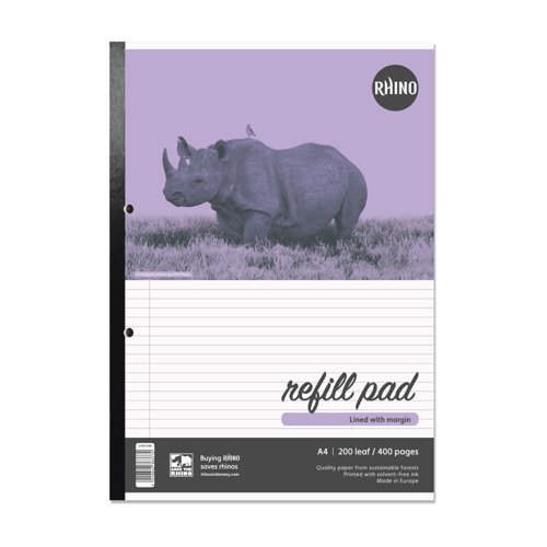 Image of Rhino A4 Refill Pad 200 Leaf, F6M (Pack of 20)