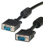 ROLINE HQ VGA Cable with Ferrite, HD15 M - HD15 M 15 m