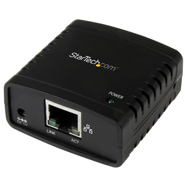 Image of StarTech.com 10/100Mbps Ethernet to USB 2.0 Network LPR Print Server
