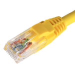 Cablenet 5m Cat5e RJ45 Yellow U/UTP LSOH 24AWG Snagless Booted Patch Lead