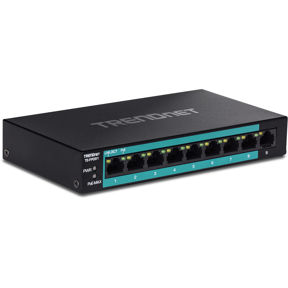 Image of Trendnet TE-FP091 network switch Unmanaged Fast Ethernet (10/100)...