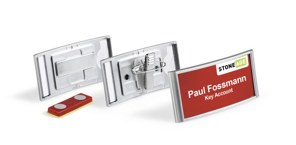 Durable Classic Name Badge with Magnet 34 x 74 mm