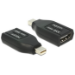DeLOCK 65552 cable gender changer mini Displayport HDMI Black