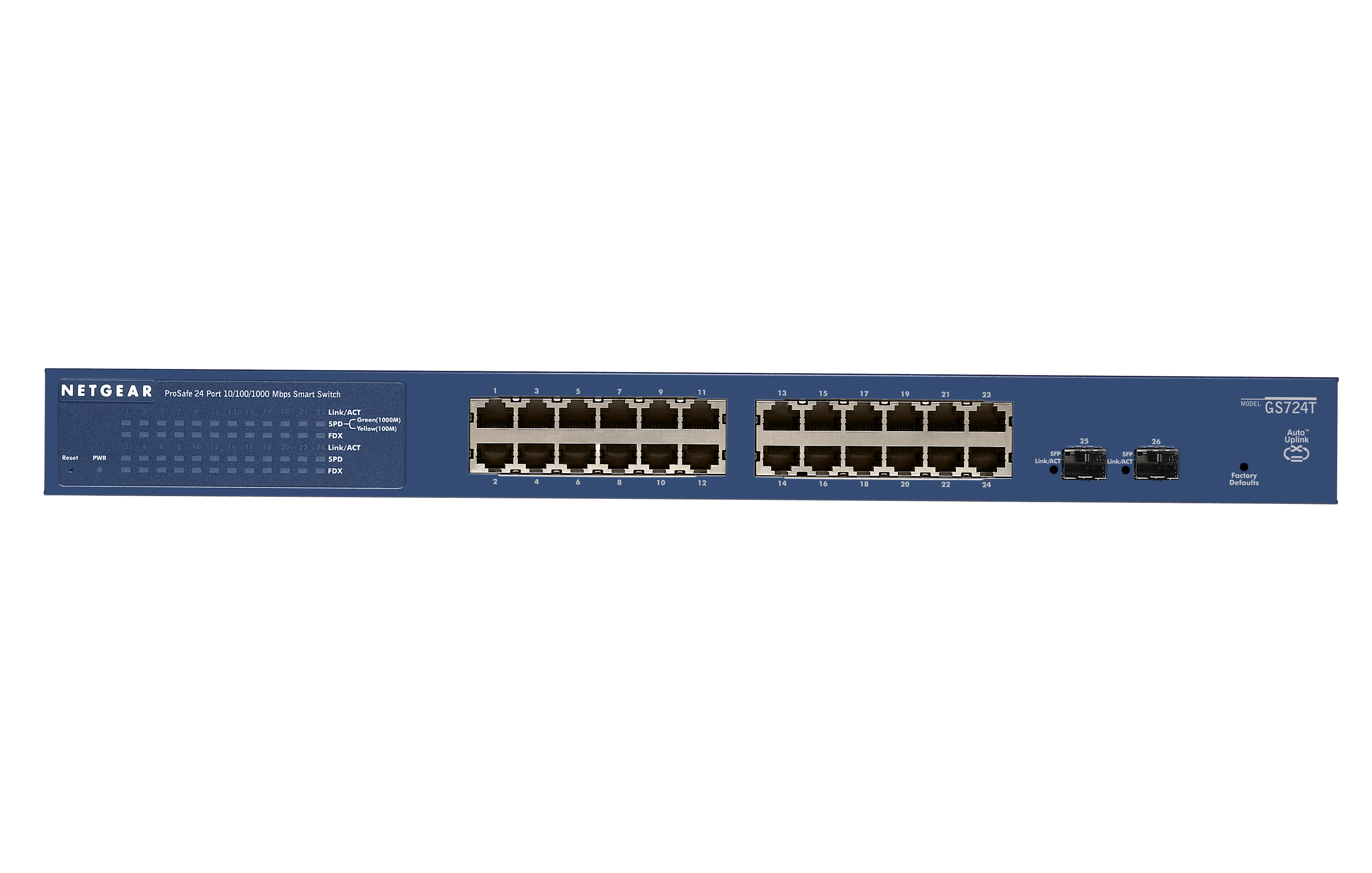 Image of NETGEAR ProSAFE GS724Tv4 Managed L3 Gigabit Ethernet (10/100/1000)...