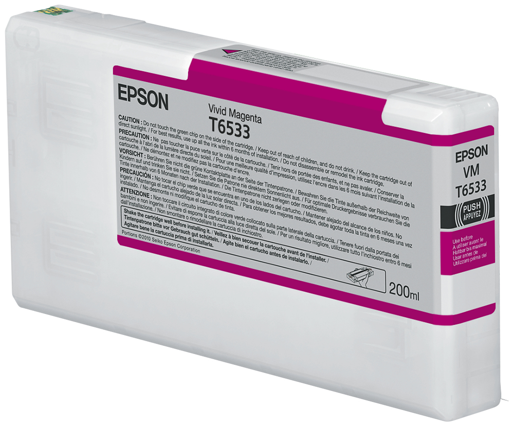 Image of Epson C13T653300/T6533 Ink cartridge magenta 200ml for Epson...