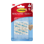 COMMAND Mini Hook Clear 6 Hooks+8 Strips