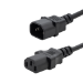 connektgear 0.5m Mains Extension Power Cable - C14 Plug to C13 Socket