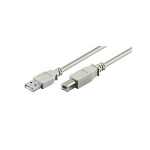 Microconnect USBAB3 USB cable 3 m USB 2.0 USB A USB B White