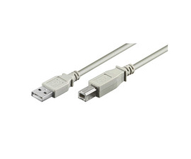 Microconnect USB 2.0 A-B 3m M-M USB cable USB A USB B White
