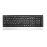 MediaRange MROS105-YU keyboard Mouse included Home/Office RF Wireless QWERTZ Black, Silver