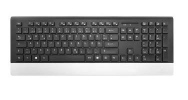 MediaRange MROS105-YU keyboard Mouse included Home/Office RF Wireless QWERTZ Black, Silver