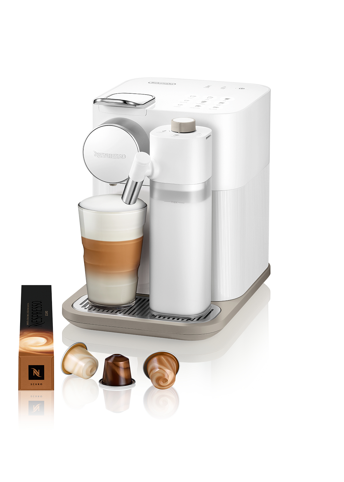 De’Longhi Lattissima One Nespresso Gran Lattissima coffee machine by Delonghi, Sophicated Darks