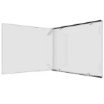 MediaRange BOX110-200 optical disc case Jewel case 1 discs Transparent