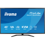 iiyama ProLite X4373UHSU-B2 computer monitor 109.2 cm (43") 3840 x 2160 pixels 4K Ultra HD LED Black