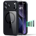 esr EU Product - Classic Hybrid MagSafe Set Case & Screen Protector for iPhone 17 Pro - Clear Black